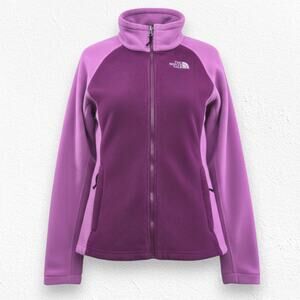 The North Face Purple Magenta Classic Full Zip Fleece Jacket Size Small